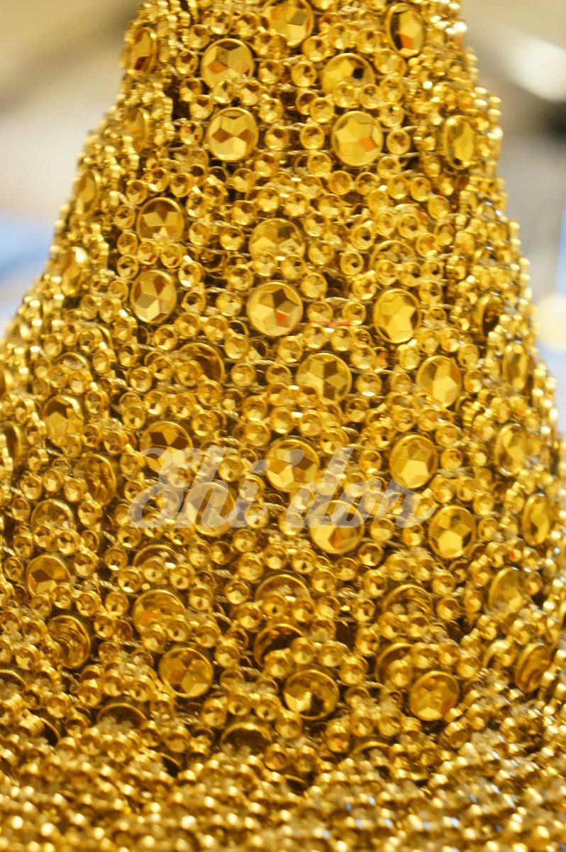 Per Yard Netted Flower Plastic Trim