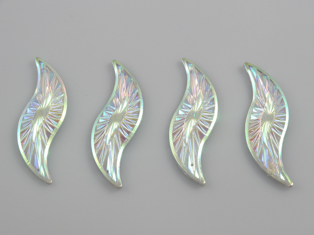 10 Pieces - 14 x 48 mm Silhouette Stone Crystal AB	 image