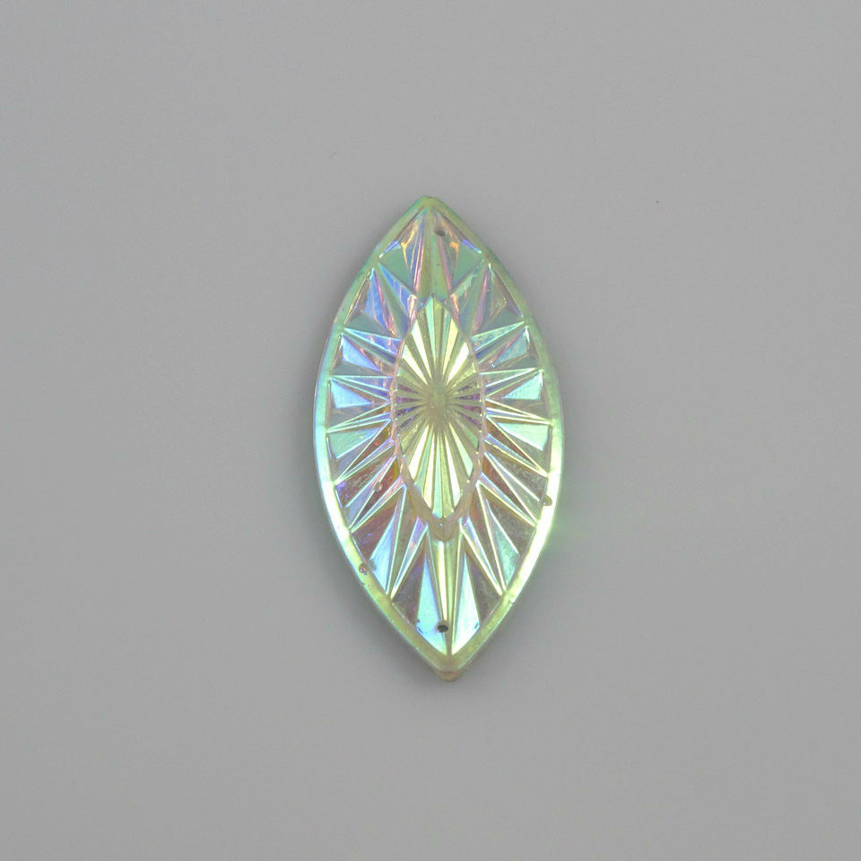 10 Pieces - 14 x 48 mm Navette Stone Crystal AB	