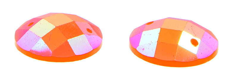 10 Pieces - 16 mm Round Jelly Stone Coral AB
