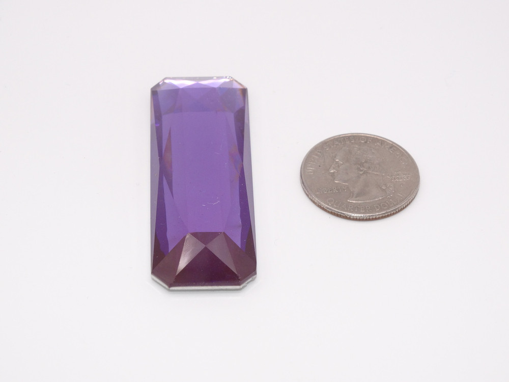 5 Pieces - 21 x 60 mm Rectangular Stone - Lavender image