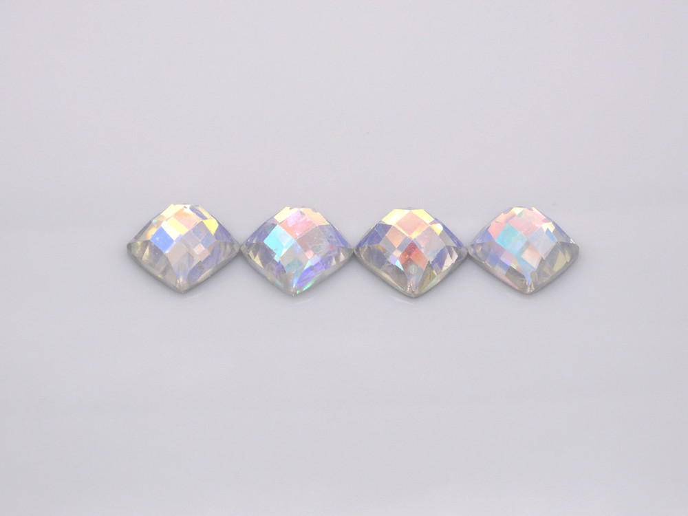 100 Pieces - 18x22 mm Diamond Stone - Clear AB image