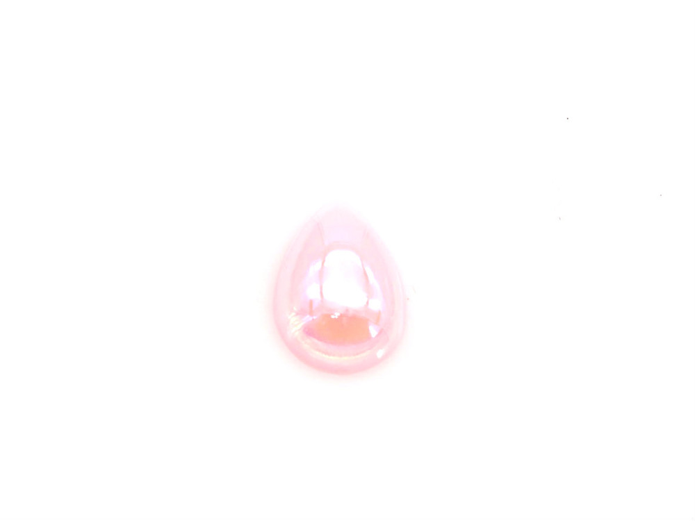 50 Pieces - 13 x 18 mm Teardrop Pearl Stone - Light Pink image