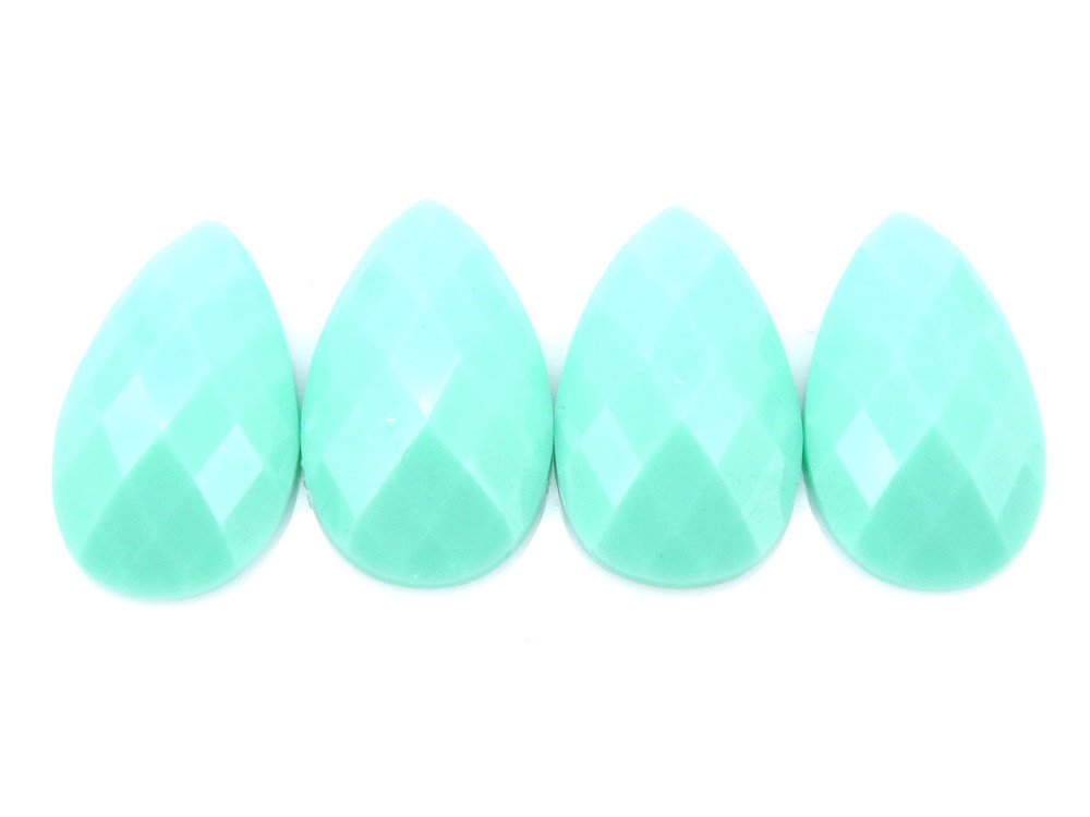 50 Pieces - 16 x 30 mm Tear Drop Stone Mint image