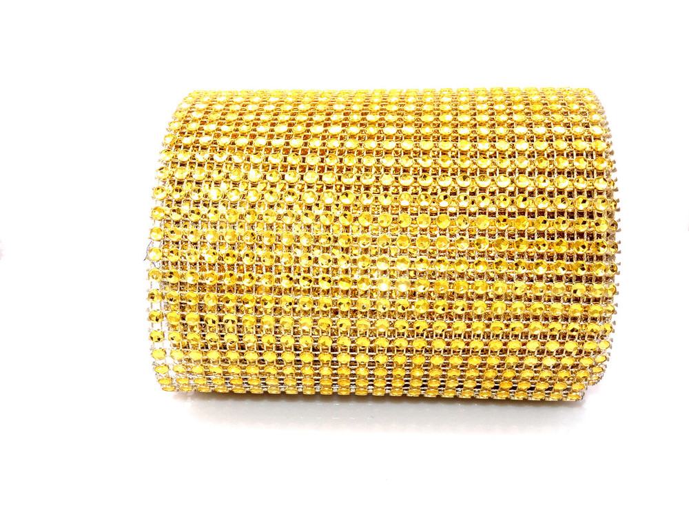 Per Yard Netted Plastic Trim - Gold image