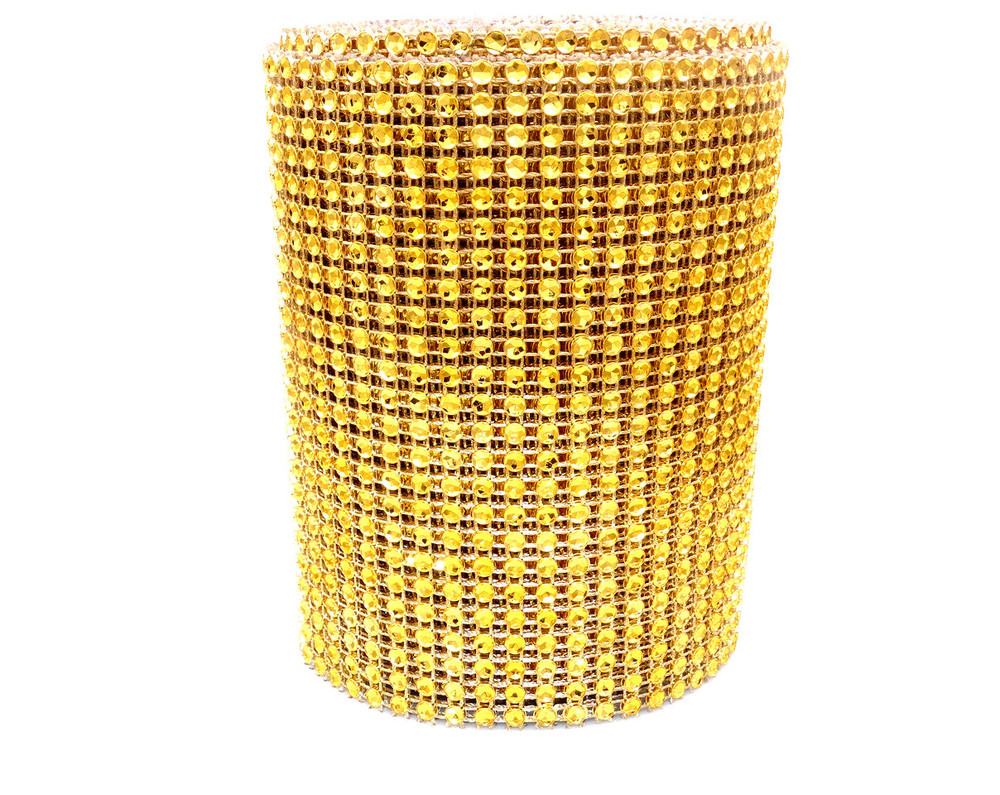 Per Yard Netted Plastic Trim - Gold image