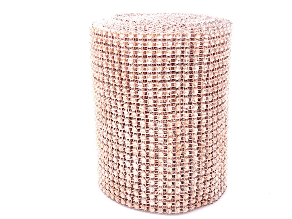 Per Yard Netted Plastic Trim -  Rose Gold image