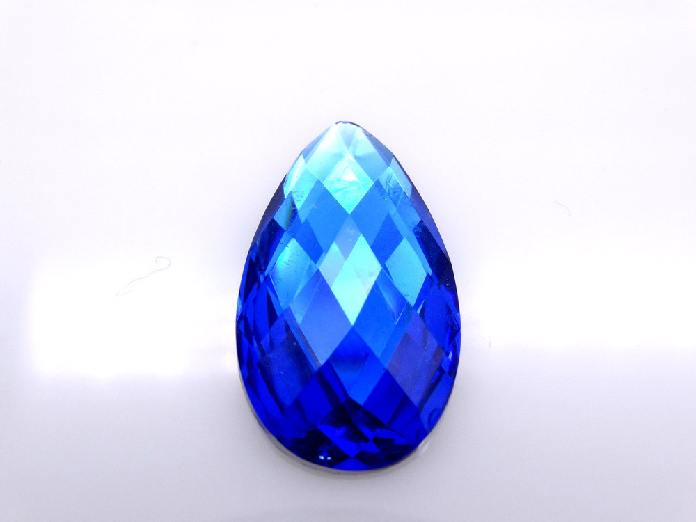  50 Pieces - 16 x 30 mm Teardrop Stone - Blue