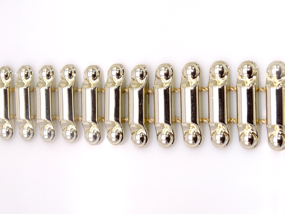 1" inch Gold Bullet Trim - Per Yard image