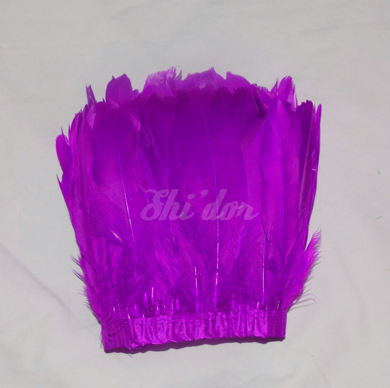 1 Yard Nagorie Feathers 4-6 inch - Gold image