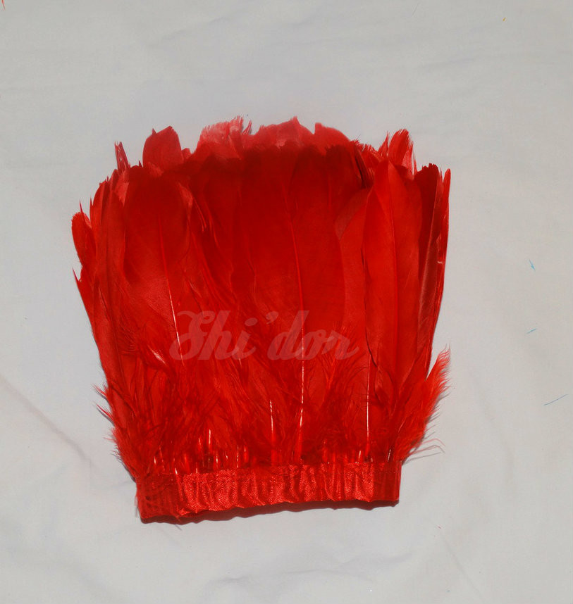 1 Yard Nagorie Feathers 4-6 inch - Gold image