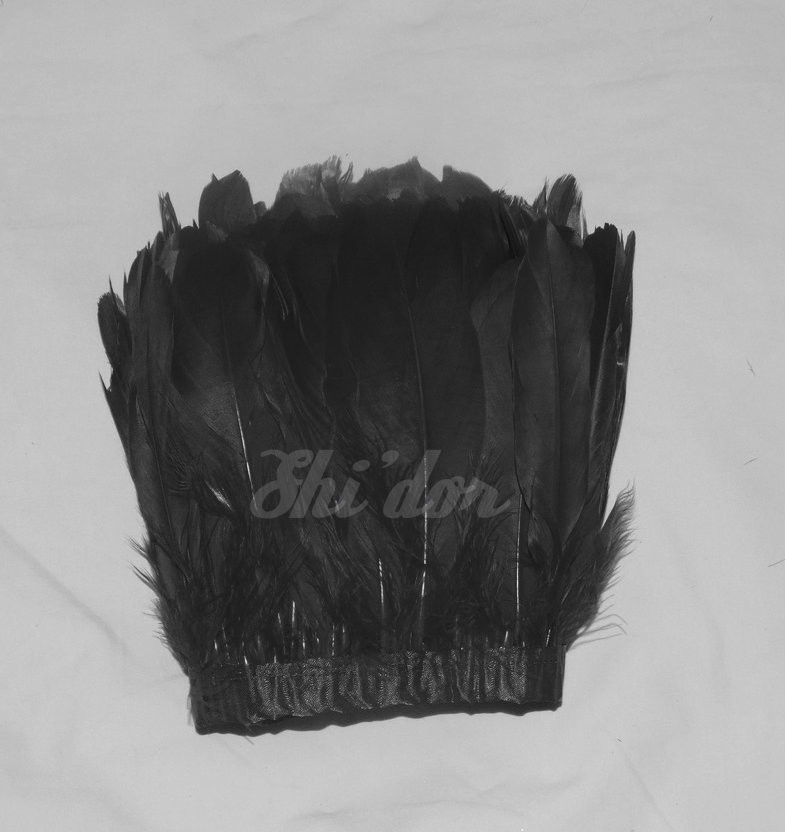 1 Yard Nagorie Feathers 4-6 inch - Gold image