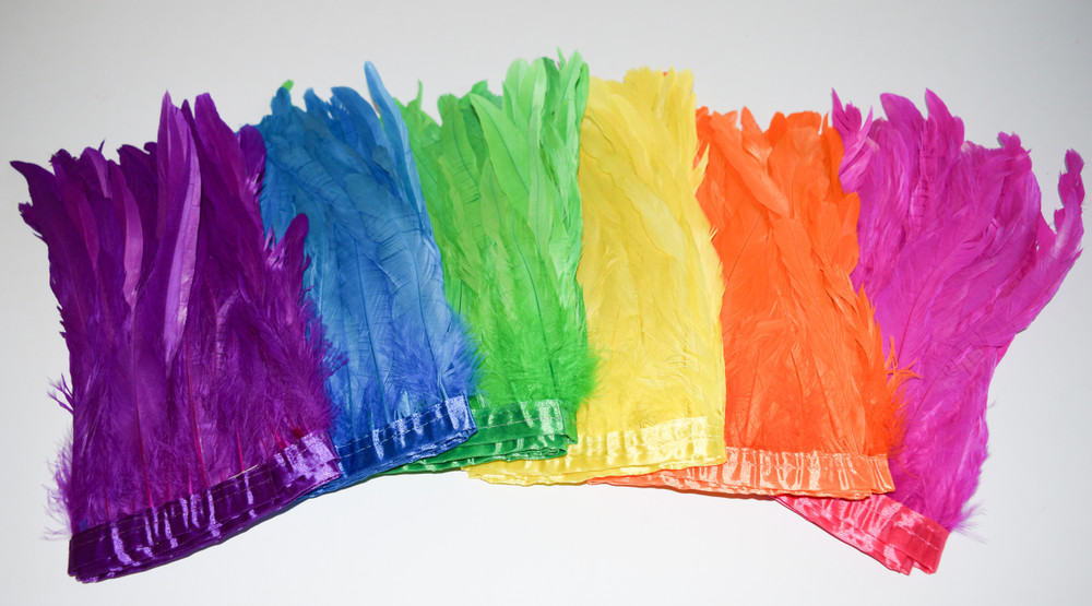 1 Yard Coque Feathers 10-12 Inches image